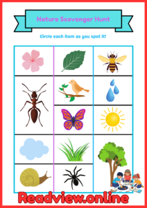 Nature Scavenger hunt